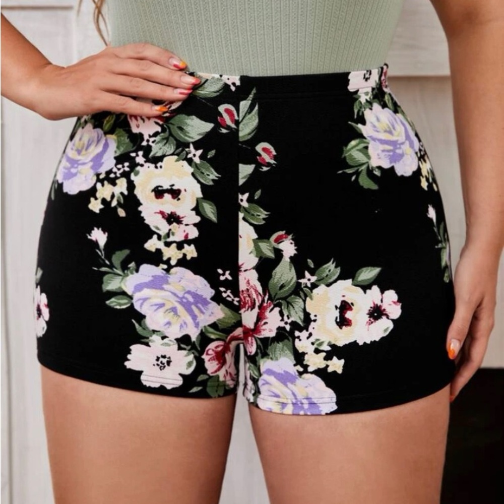 Floral print shorts